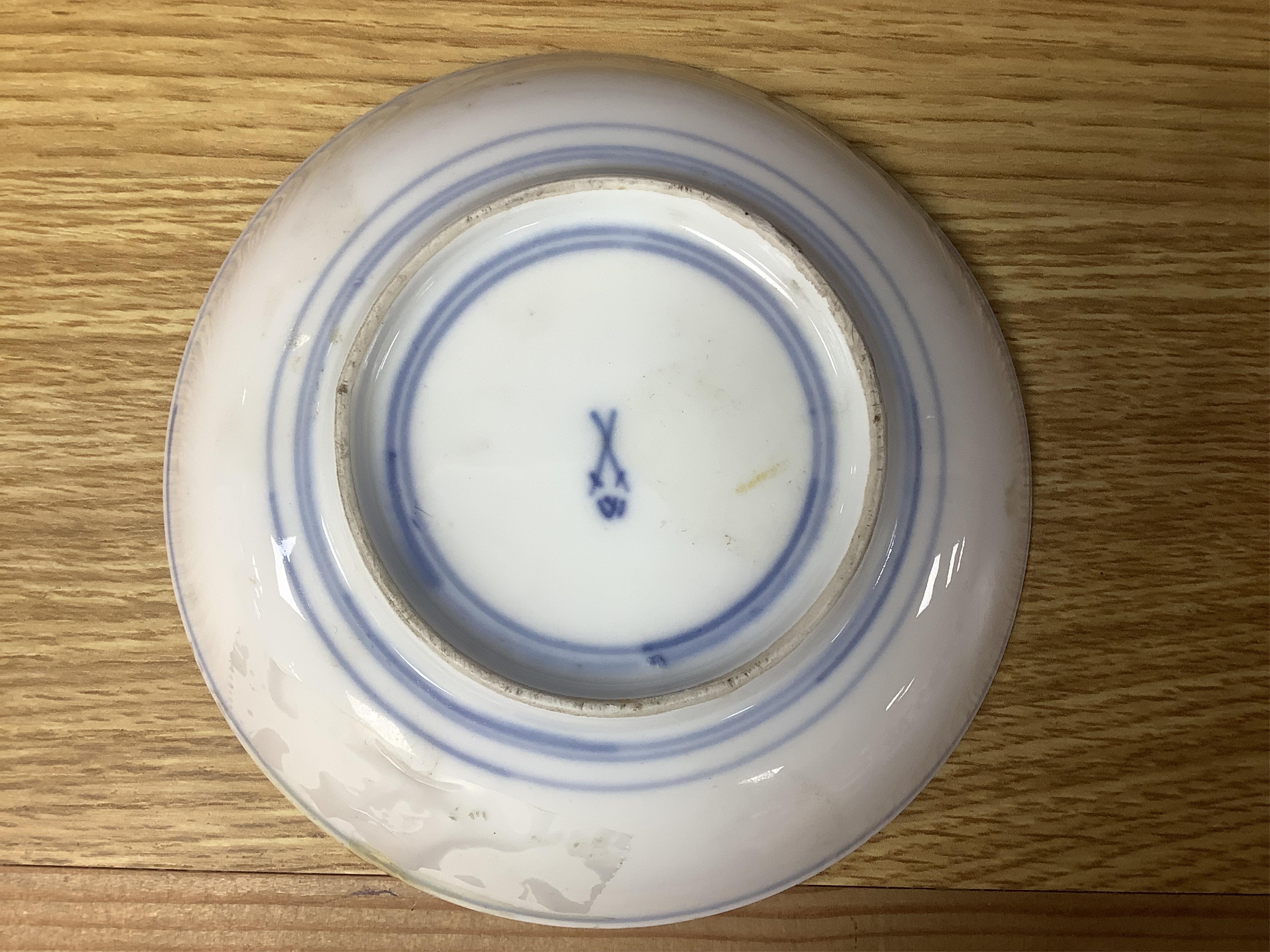 A quantity of continental porcelain to include Dresden, Copenhagen Onion Pattern, Derby, Wedgwood including creamware, Meissen, etc. Condition - fair to good.